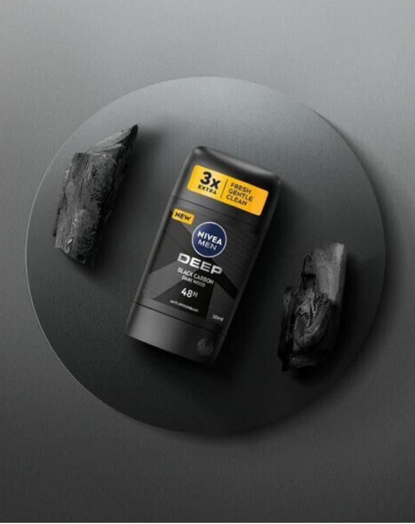 Nivea Solid antiperspirant Deep Black Carbon Nivea Men Deodorant - 50ml 2