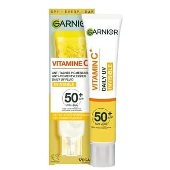 Garnier SkinActive Vitamin C Daily UVB Invisible Fluid Spf50+ sunscreen