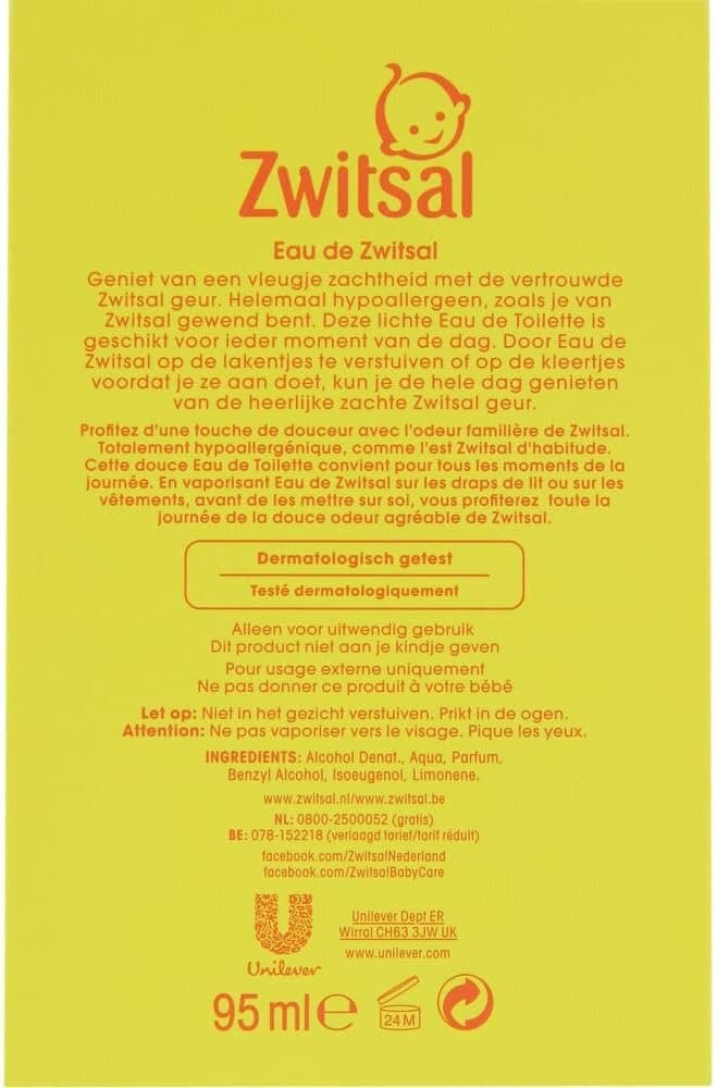 Zwitsal Baby Eau De Zwitsal eau de toilette - 95ml — photo 2