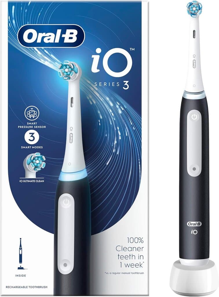 Oral-B iO Series 3 Black Ultimate Clean Electric Toothbrush 1