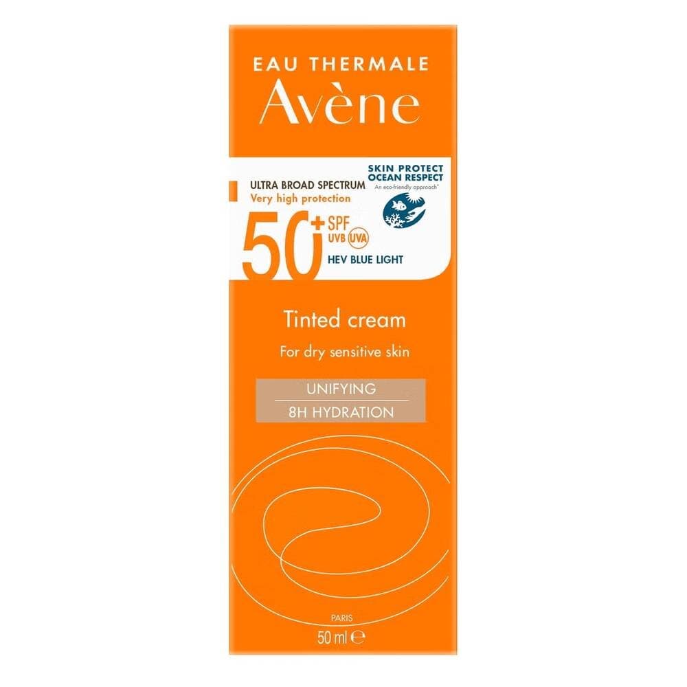 كريم أفين الملون بالحماية الواسعة الطيف SPF 50+ - 50ml