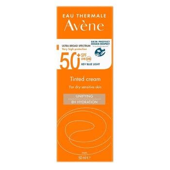 كريم أفين الملون بالحماية الواسعة الطيف SPF 50+ - 50ml