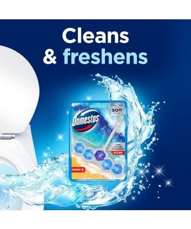 Domestos Power 5 Ocean Toilet Rim Block toilet freshener - 50g 2