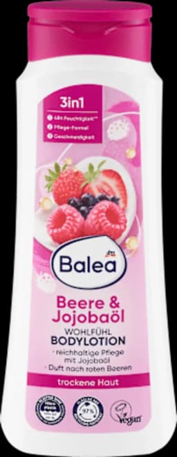 Balea Body lotion with berry and jojoba oil - 400ml — photo 1