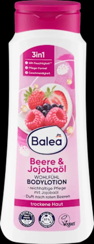 Balea Body lotion with berry and jojoba oil - 400ml