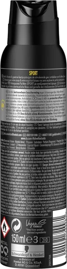 Fa Deodorant Spray MEN Sport - 150ml 2