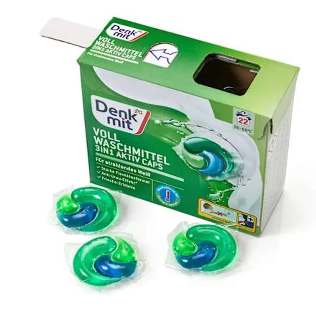 Denkmit 3-in-1 Active Capsules Laundry Detergent - 594g 3