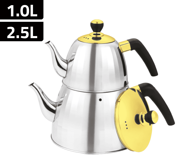 Zio Teapot Set - ZTS-1857 (Gold)