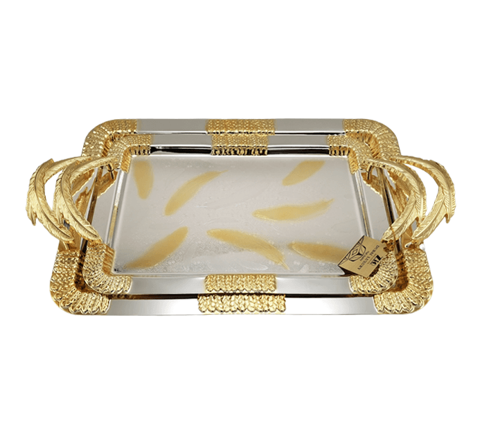Zio Service Tray - ZST-4072\S2 (Silver/Gold)
