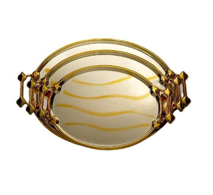 Zio Service Tray - ZST-4043\S3 (Silver/Gold)