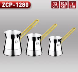 Zio Coffee Pot Set - ZCP-1280 (Silver) — photo 2