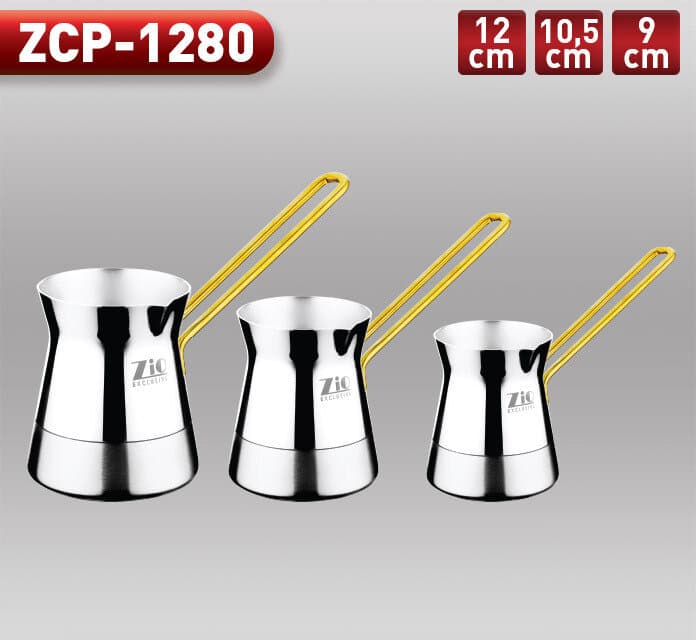 Zio Coffee Pot Set - ZCP-1280 (Silver) — photo 2
