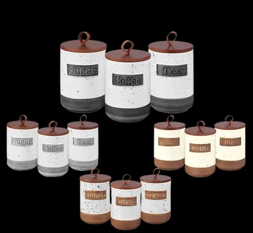 Zio Spice Jars - ZCR-4513\S3 (Black)