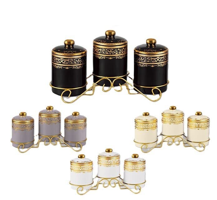 Zio Spice Jars - ZCR-4503\S3 (Black)