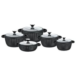 Zio Aluminium Casserole Set - ZCS-8700\5S32 (Black) — photo 1