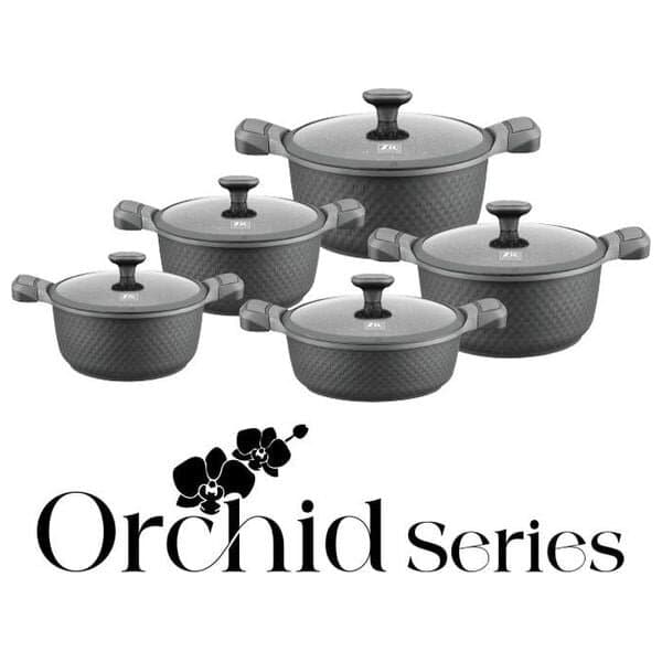 Zio Aluminium Casserole Set - ZCS-8640\5S32 (Gray)