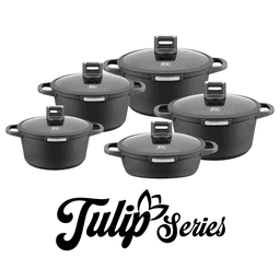 Zio Aluminium Casserole Set - ZCS-8620\5S32 (Gray) — photo 1