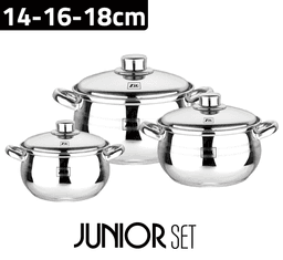 Zio SS Casserole Set - ZCS-1018\S18 (Silver) — photo 1