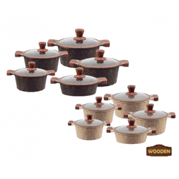 Zio Aluminium Casserole Set - ZCS-8500\5S32 (Beige) — photo 1
