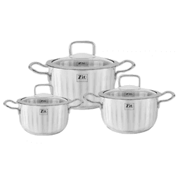 Zio SS Casserole Set - ZCS-1516\S26 (Silver) — photo 1