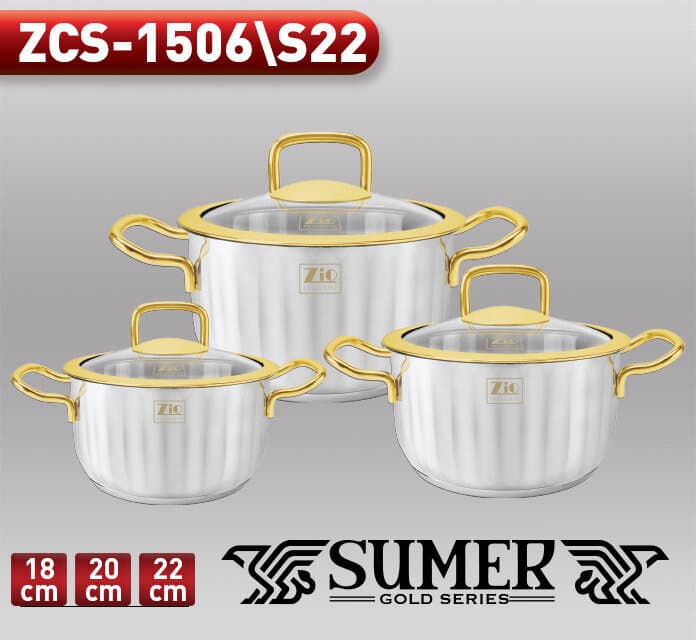 Zio SS Casserole Set - ZCS-1506\S26 (Silver) — photo 2
