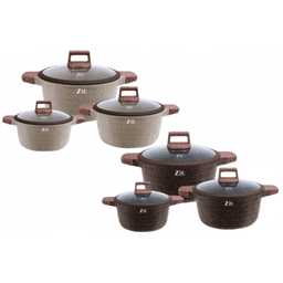 طقم كاسرولات الألومنيوم زايو - ZCS-8546\S26 (بيج) — photo 1