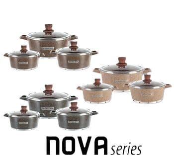 Zio Aluminium Casserole Set - ZCS-8400\S26 (Gray)