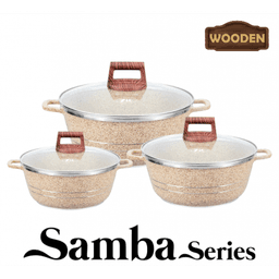 Zio Aluminium Casserole Set - ZCS-8050\S26 (Beige) — photo 1