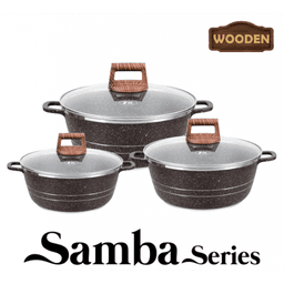 Zio Aluminium Casserole Set - ZCS-8050\S26 (Beige) — photo 2