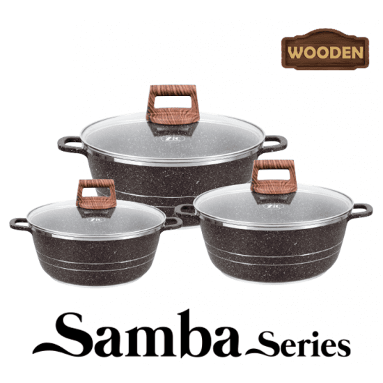 Zio Aluminium Casserole Set - ZCS-8050\S26 (Beige) — photo 2