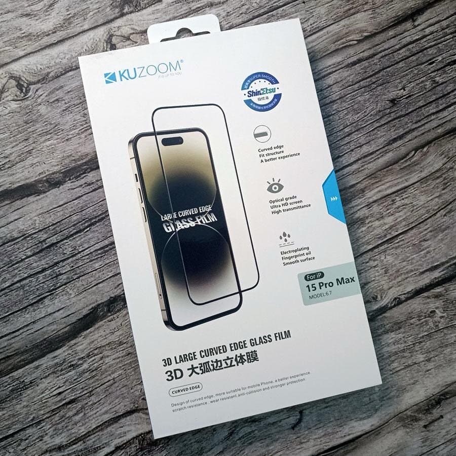 Kuzoom 3D Large Curved Edge Glass Flim For iPhone