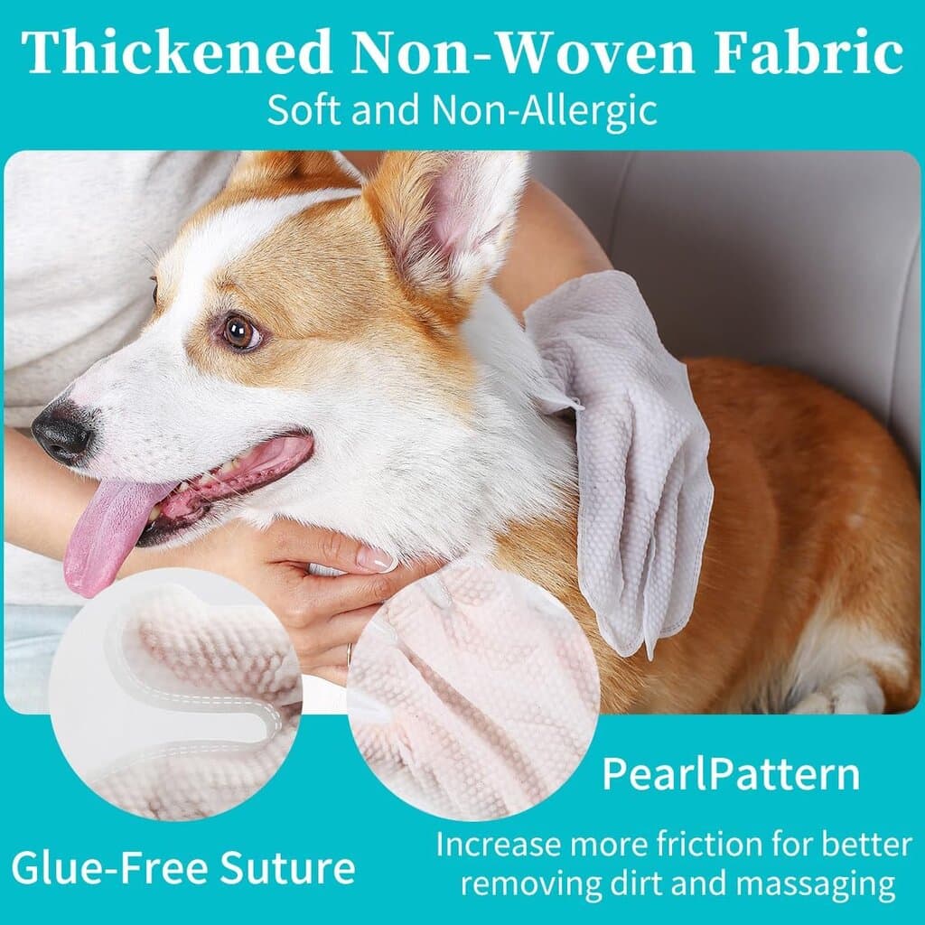 Pet Glove Wipes - 6pcs 7