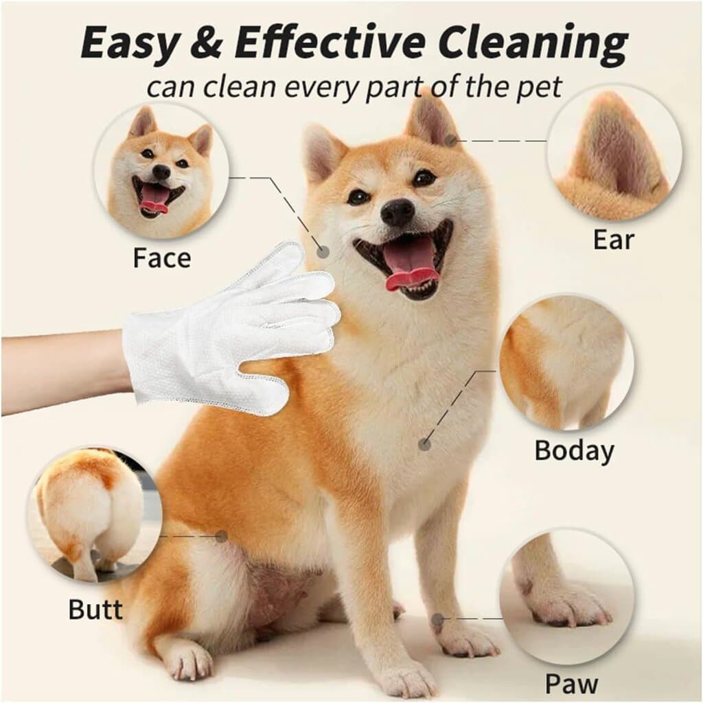 Pet Glove Wipes - 6pcs 3