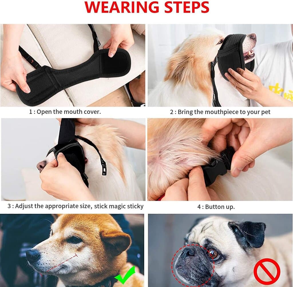 Dog Muzzle Prevent 5
