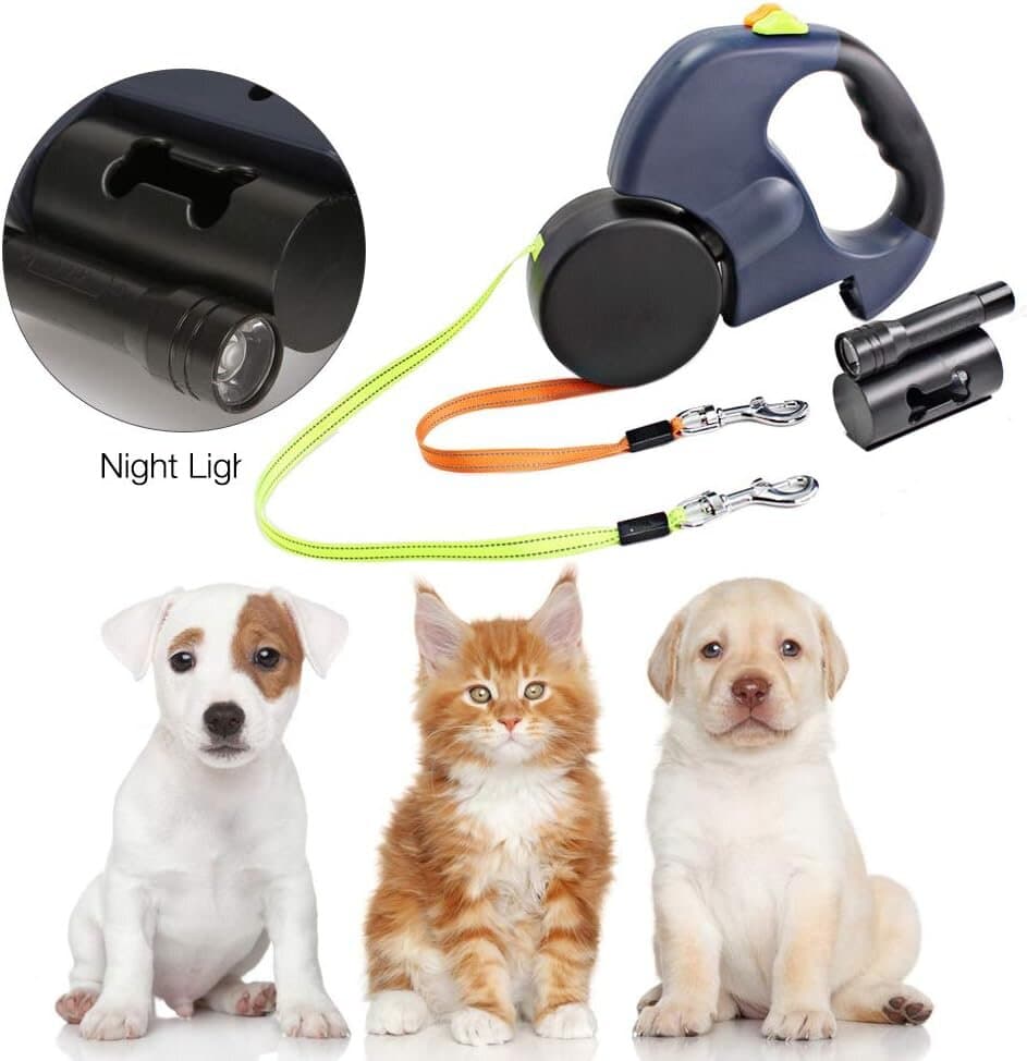 Double Retractable Leash - 3m 3