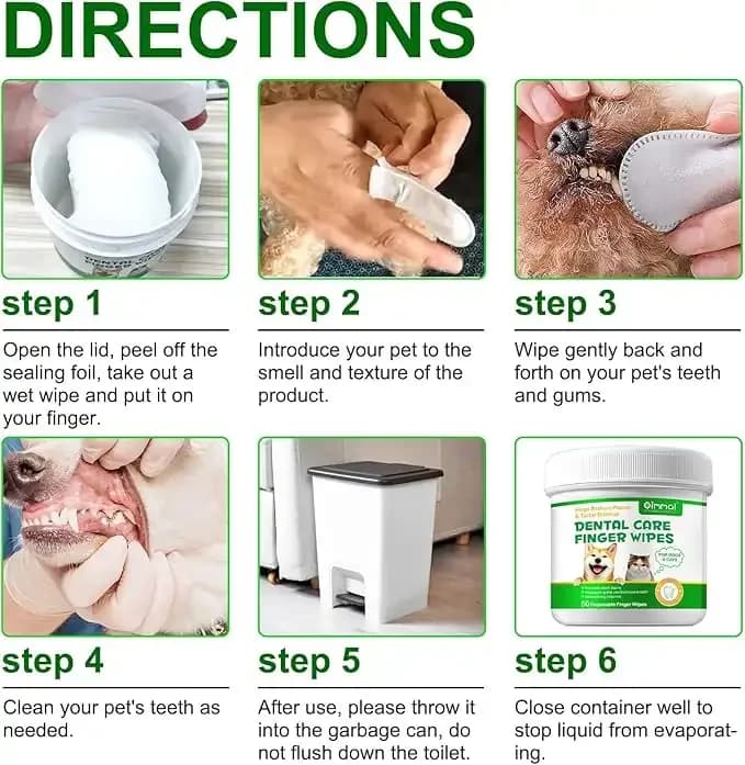 Oimmal Teeth  Cleansing Wipes - 50pcs 3