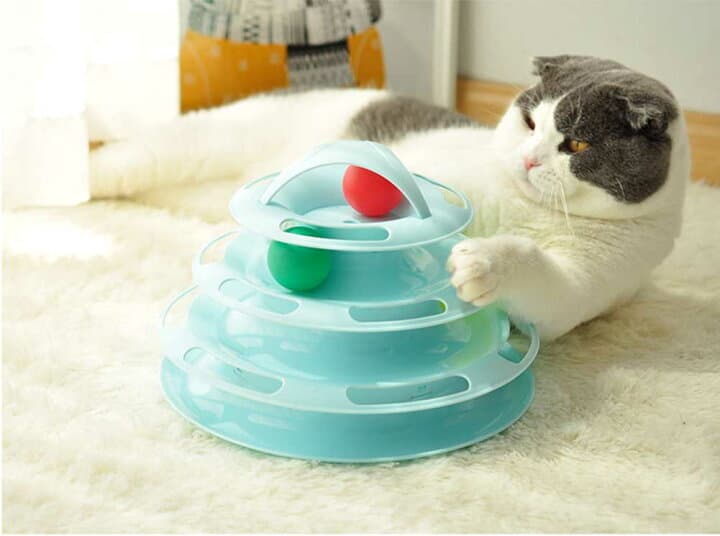 Cat Toy Ball Towers Blue 2