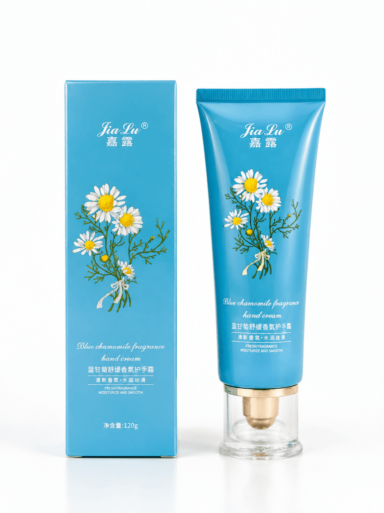 Jia Lu Blue Chamomile Hydrating Hand Cream - Refreshing Daily Moisturizer (120g) 1