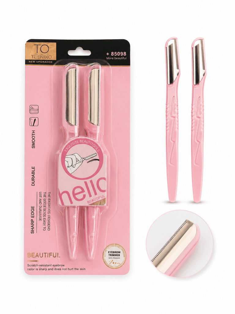To Termro Precision Eyebrow Trimmer and Facial Razor Set, 2-Pack 1