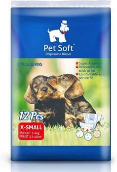 Pet Soft Female Diapers - XS - 12x