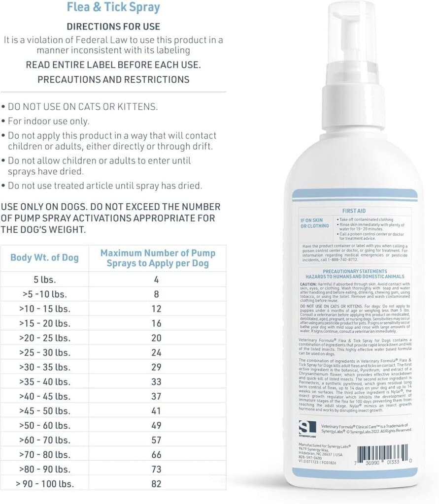 Flea & Tick Spray - 236ml — photo 3