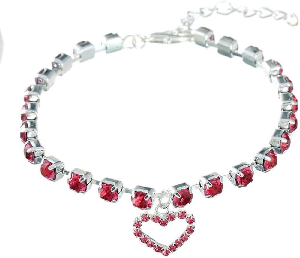 Crystal Collar Pink - S