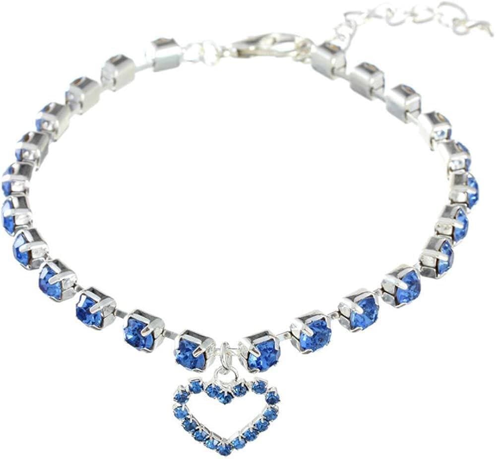 Crystal Collar Blue - M