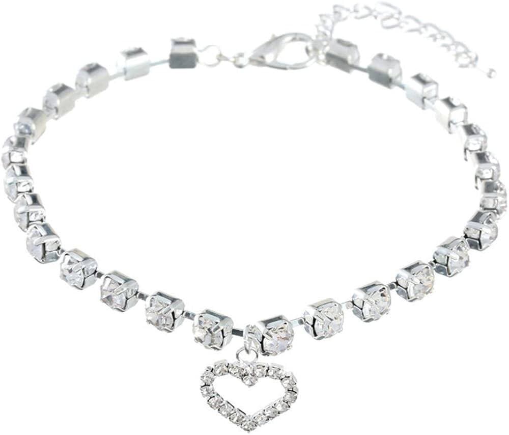 Crystal Collar White - M