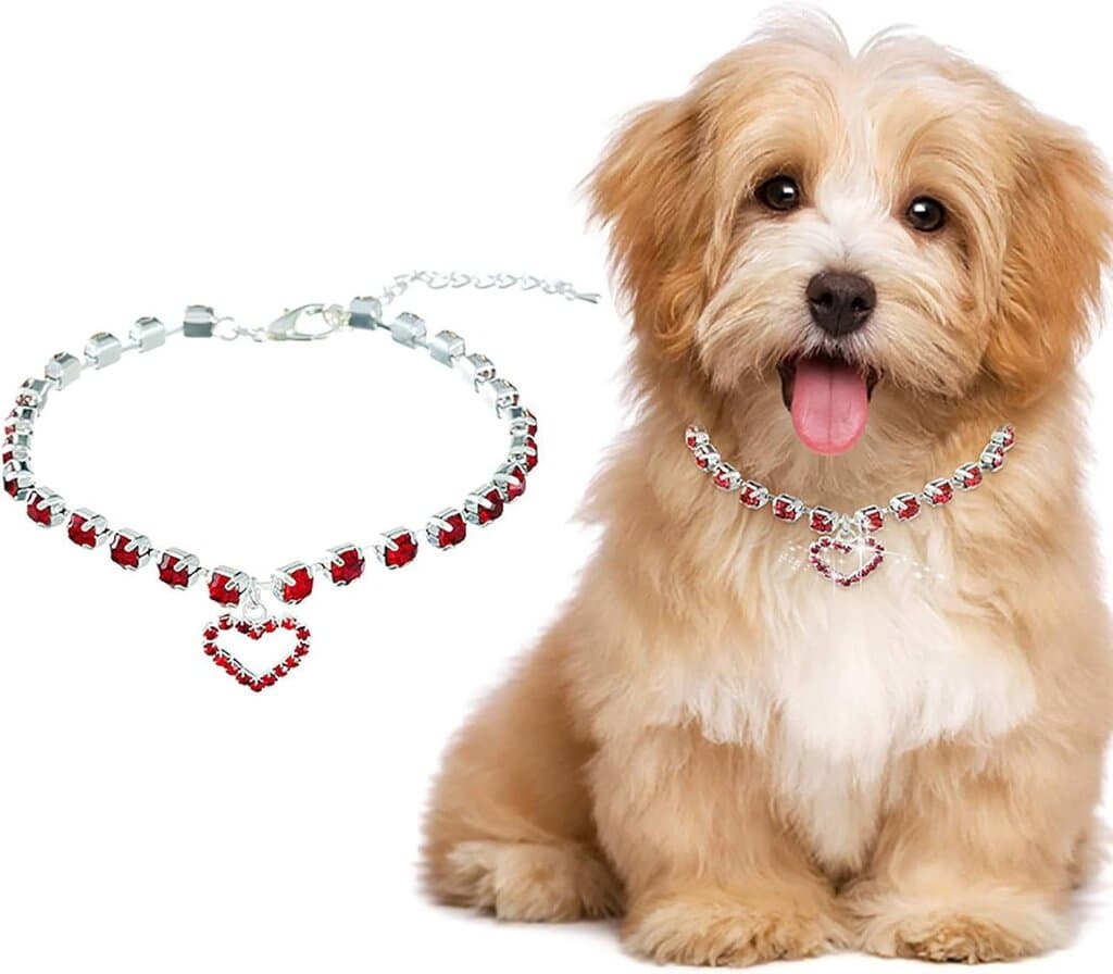 Crystal Collar White - M — photo 4
