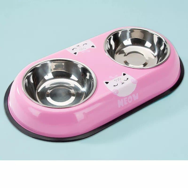 Steel Dual Bowl - L 1
