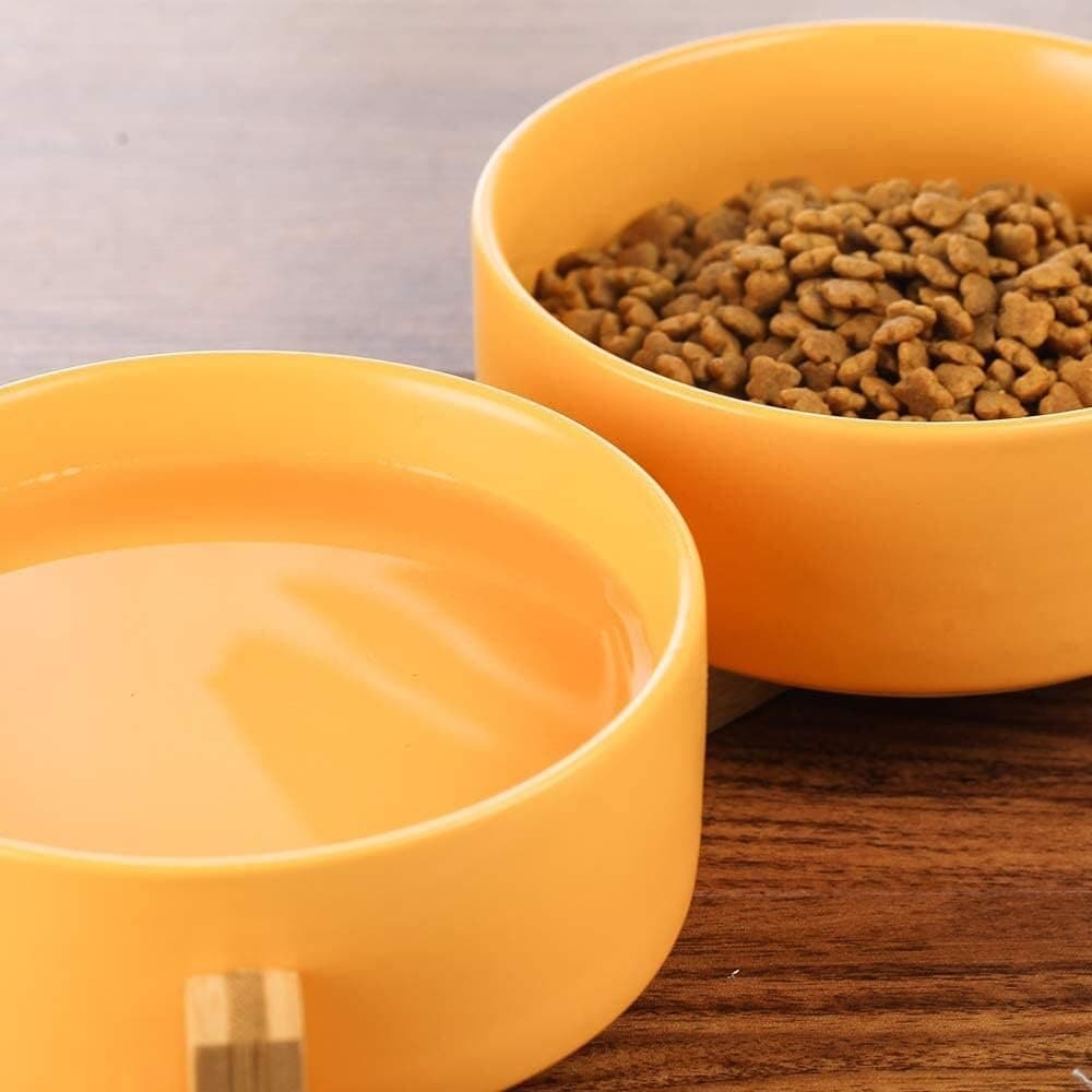 Luxury Ceramic Dual Pet Bowl - L 4