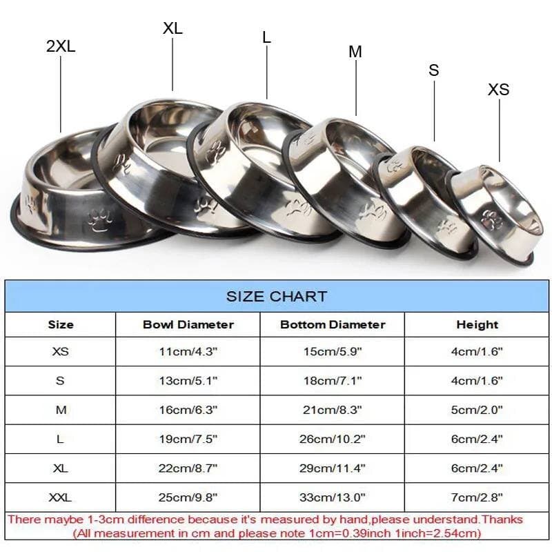 Steel Food Bowl - 25cm 4
