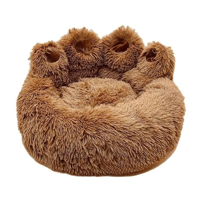 Paws-Shaped Bed Brown - 60cm