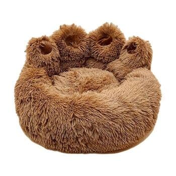 Paws-Shaped Bed Brown - 60cm